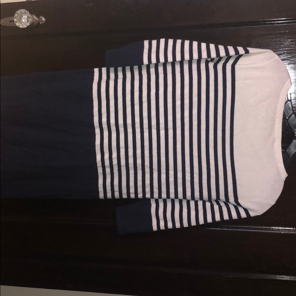 Navy stripe sweater dress, BCBG, size XS, new - Picture 3 of 3